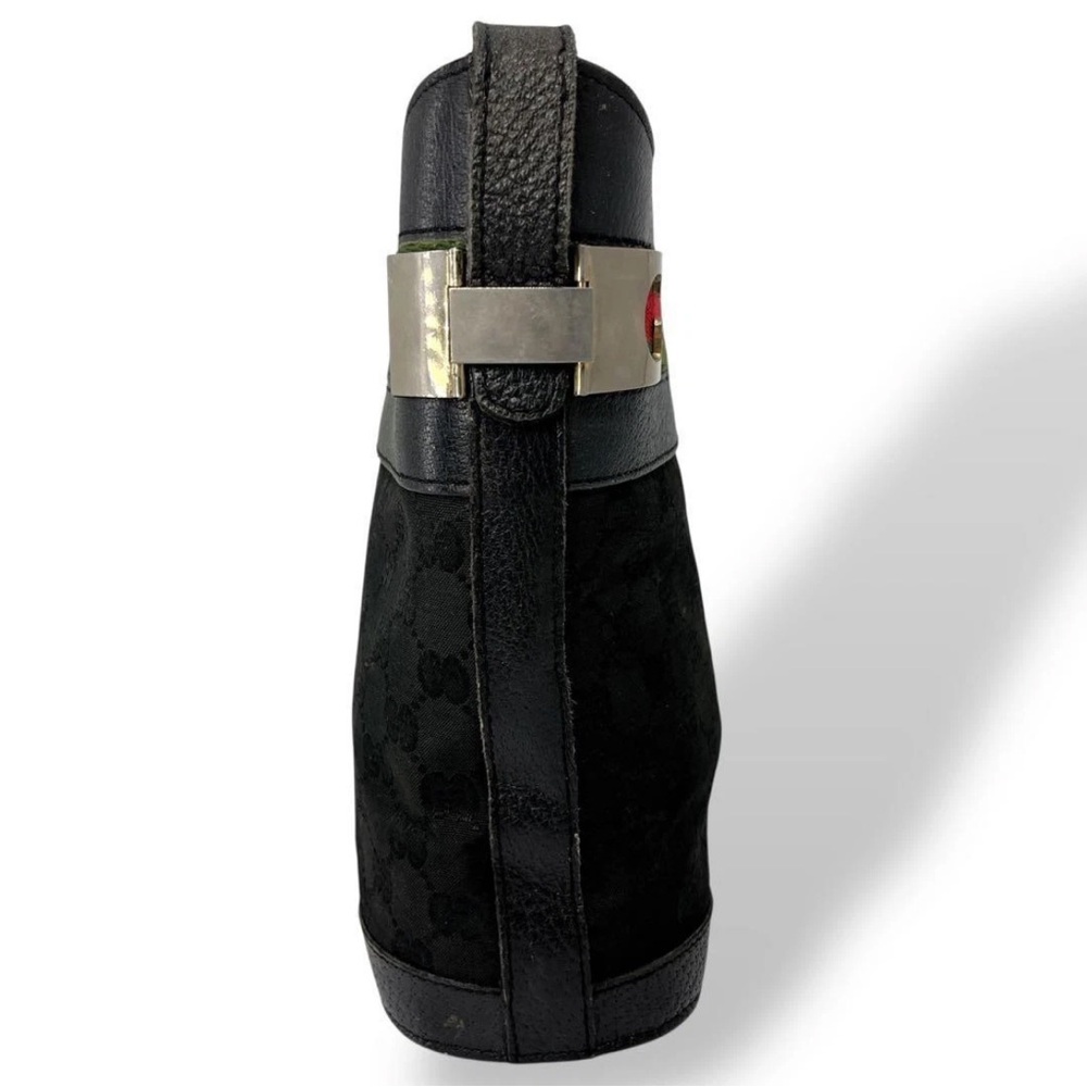Gucci Black Shoulder Bag with Red and Green Accents - Picture 2 of 16
